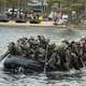 62 teams representing 12 international military academies, four U.S. service academies and eight ROTC programs compete in 11 events throughout a 23-mile course during the 51st Sandhurst Military Skills Competition on April 7th and 8th, 2017. (U.S. Army Photo by John Pellino)