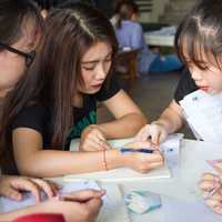 Female students studying free image
