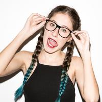 Girl with Glasses and Braids