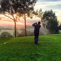 golfer-at-dusk