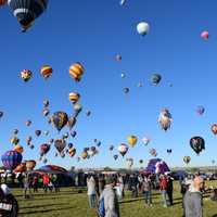 People watching Balloon Festival