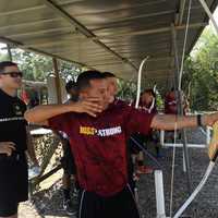 U.S. Army practicing Archery