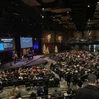 Worship hall at a large church