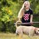 Young Girl with stick and dog