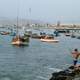 Ancon Harbor with Boats on the water in Peru