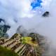 Ancient Ruins of Machu Picchu in Peru in the Clouds