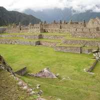 Ancient Stone Fort at Machu Picchu, Peru