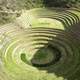 Terrace central place in Machu Picchu, Peru