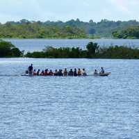 Amazon people on a boat