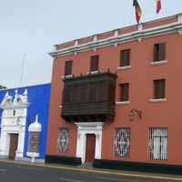 Buildings in the Historical Center of Trujilio, Peru