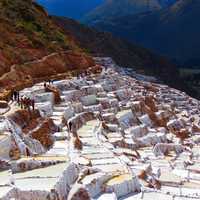 Salinas of Maras Salt steps in Peru