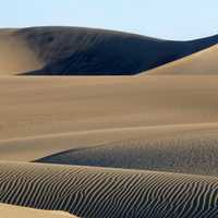 Sand Dunes in the Desert in Peru