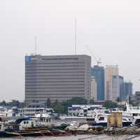 Marina with boats in Manila, Philippines