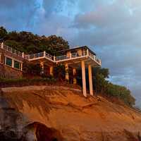 House on the Seaside on cliff