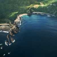 Landscape of the Bay at Baler, Philippines