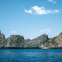 Rocks, shoreline, and Landscape at El Nido, Philippines