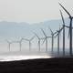 Windmill Farm on the shore in the Philippines