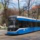 Bombardier city tram in Krakow