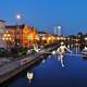 Buildings on the Brda River in Bydgoszcz