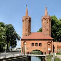 European Water Gate, Brama Młyńska, in Stargard, Poland