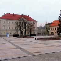 Market Square in Kielce, Poland