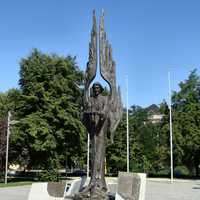 Monument to the works in the 1970 Anti-communist protests in Szczecin