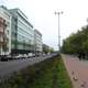 Piłsudski Avenue with modernist buildings in Gdynia, Poland