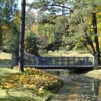 Staszic Park landscape in Czestochowa, Poland