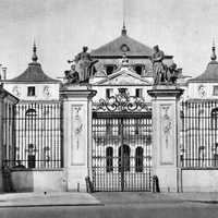 Brühl Palace before destruction in 1944 in Warsaw, Poland