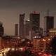 Night Skyline and Cityscape of Warsaw