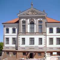 Ostrogski Castle building in Warsaw, Poland