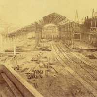 Construction of Russio Station in Lisbon, Portugal
