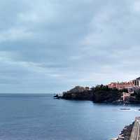 Coastline landscape and city in Funchal, Portugal