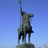 Statue of Vimara Peres in Porto, Portugal