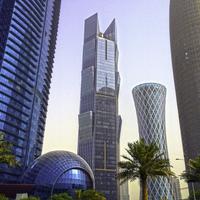 Doha's West Bay area in Qatar