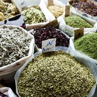 Food and Grains in Souq Waqif, Doha, Qatar