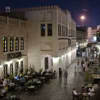 Souq Waqif, Doha, Qatar night Cityscape