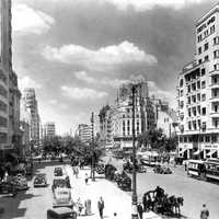 I.C. Brătianu Boulevard in the 1930s in Bucharest, Romania