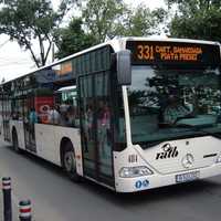 Public Bus Transportation in Bucharest, Romania