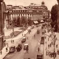 Victory Avenue in 1940 in Bucharest, Romania