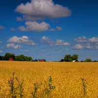 Clouds and sky over the farm