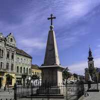 Obeliscul din Piața Traian in Timisoara, Romania