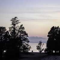 Dusk by Lake Baikal, Russia