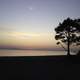 Dusk Sky and shoreline landscape at Lake Baikal, Russia