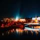 Night City View in Moscow, Russia