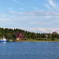 Ladoga lake scenery in Russia