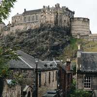 Edinburgh Castle on a Hill