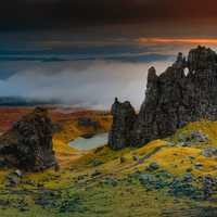 Rocks and Cliffs at the Isle of the Skye