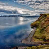 A beautiful shoreline view in Scotland