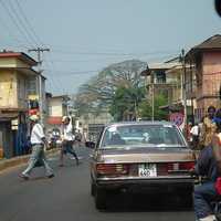 Streets of Freetown, Sierra Leone